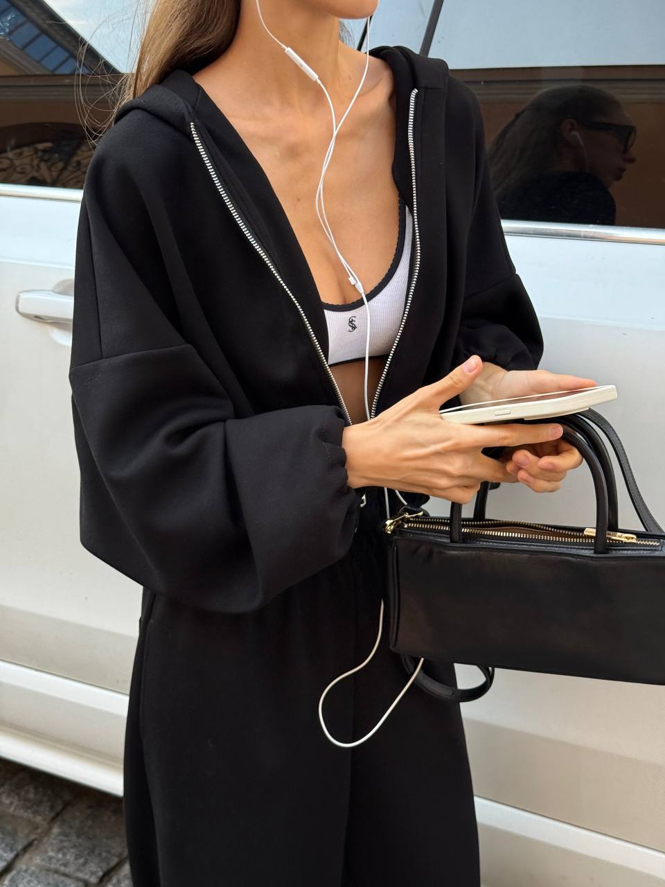 Зіп-худі чорний