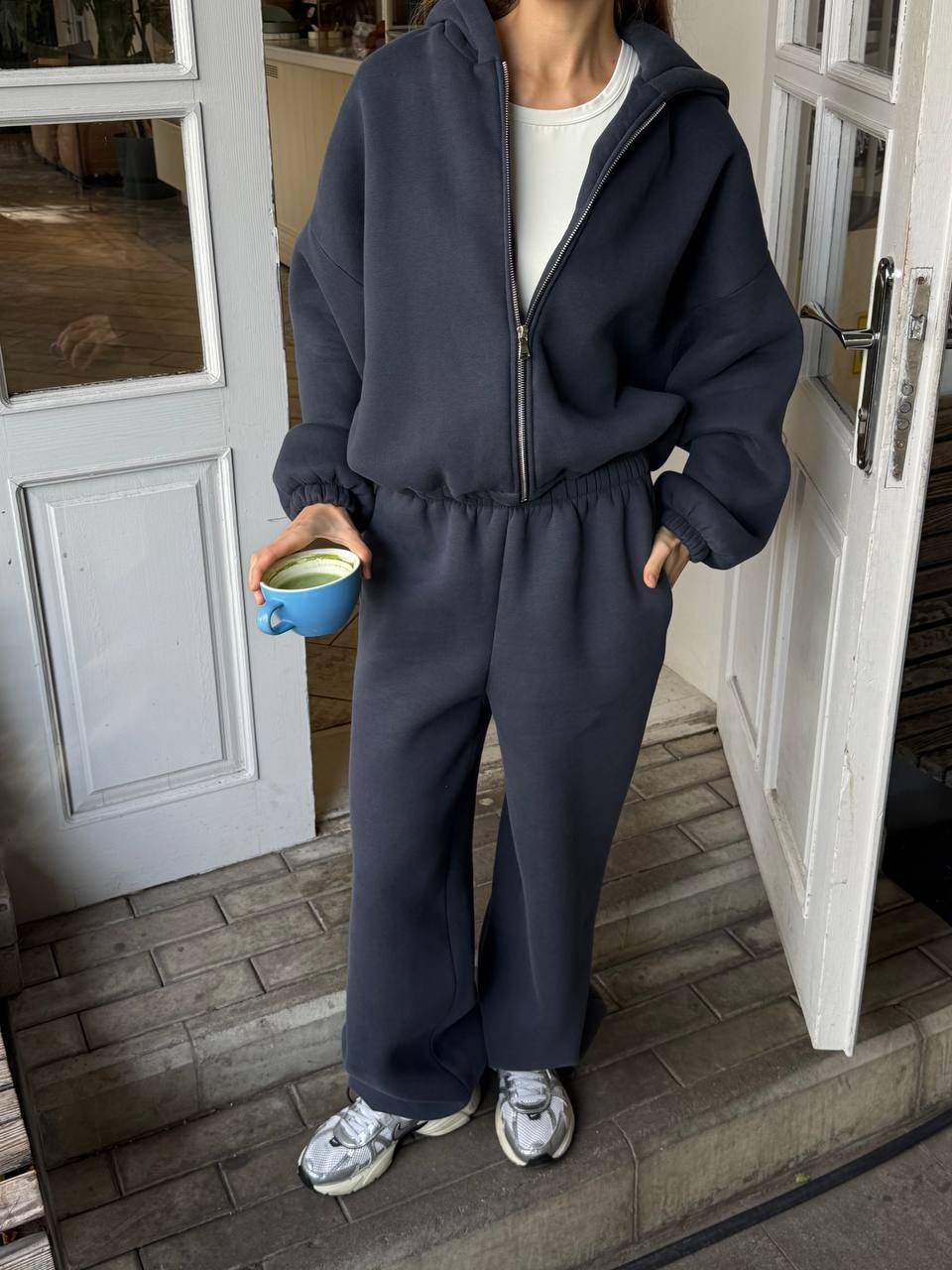 Штани з утепленням (на фіксаторах) темно-сині