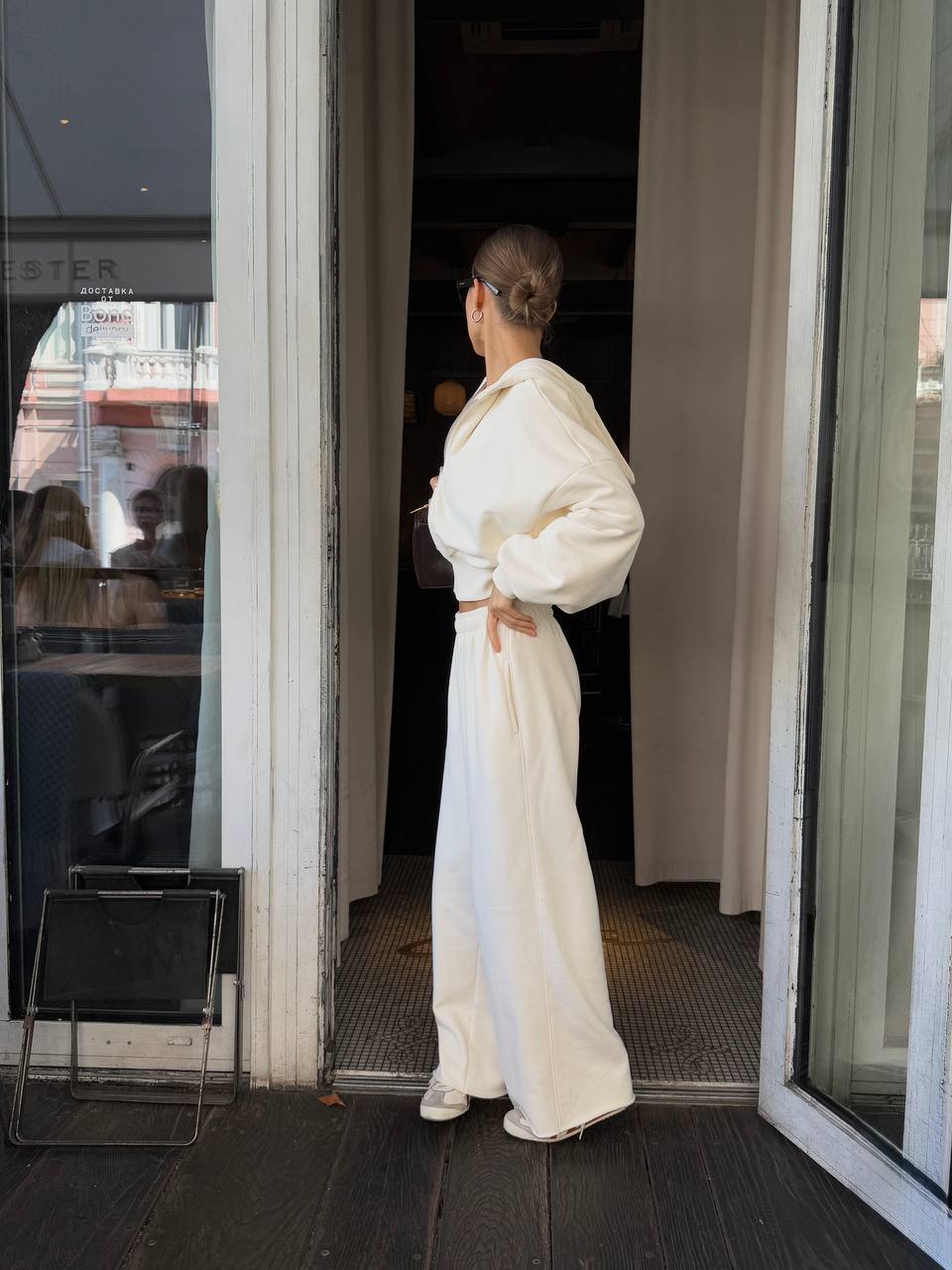 Штани палаццо вершкове масло