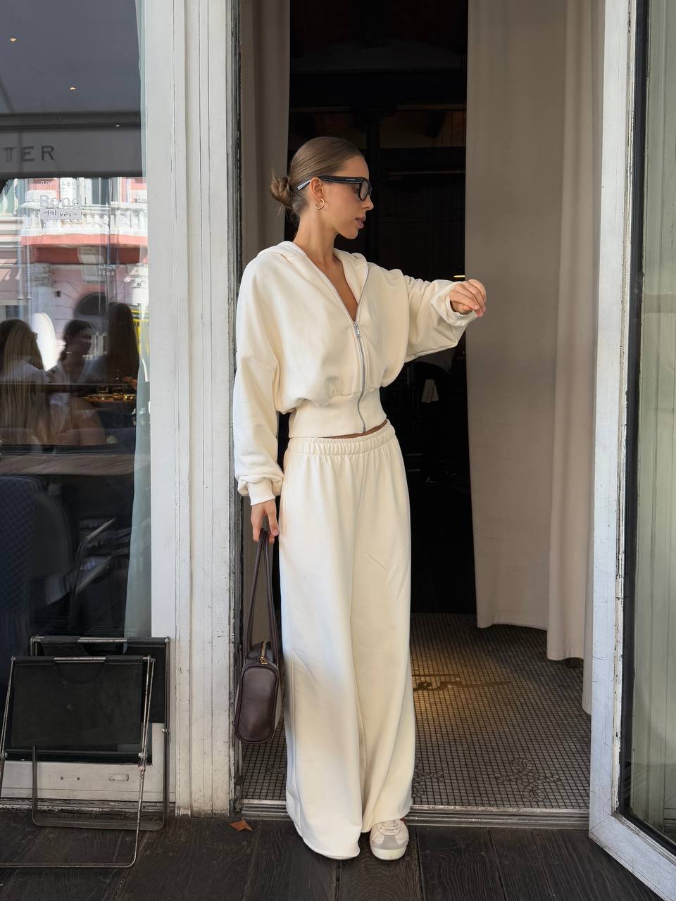 Штани палаццо вершкове масло