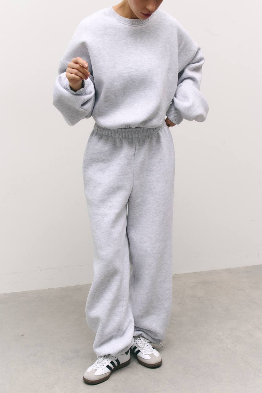 Світшот з утепленням меланж