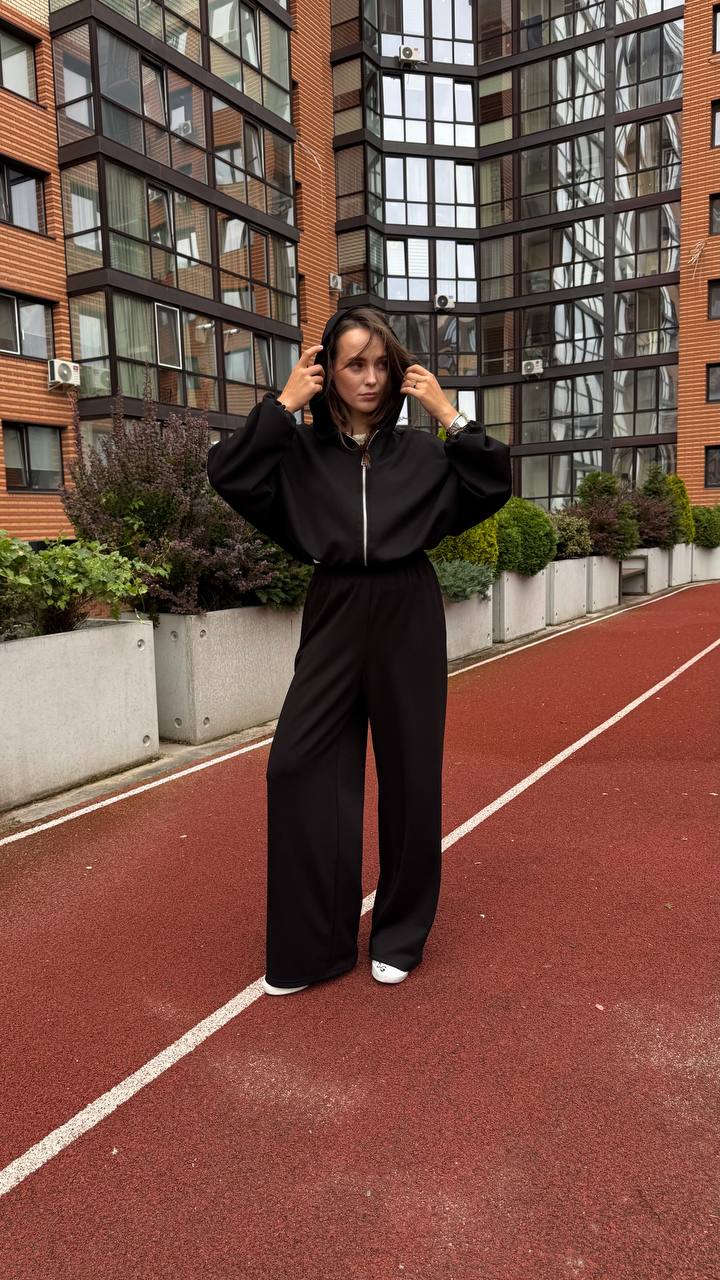 Штани-палаццо чорні