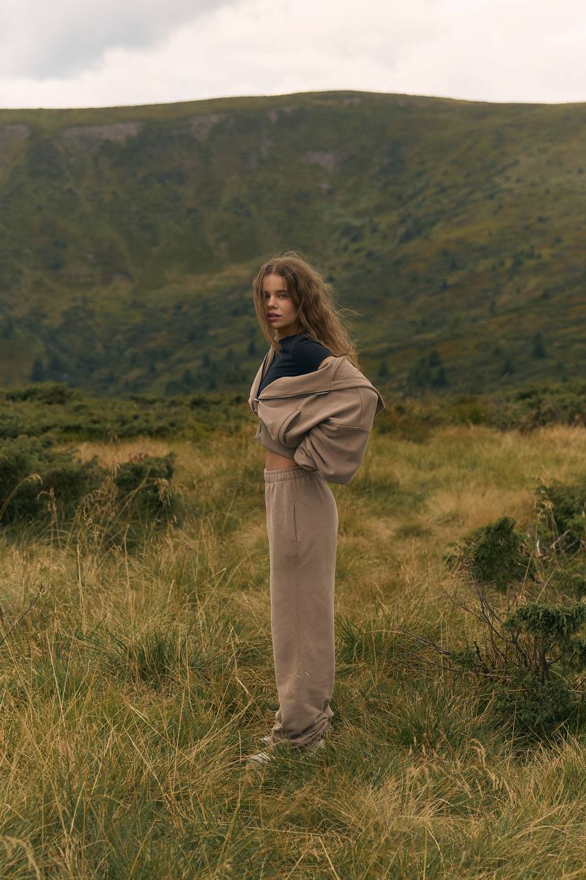 Штани палаццо мокко