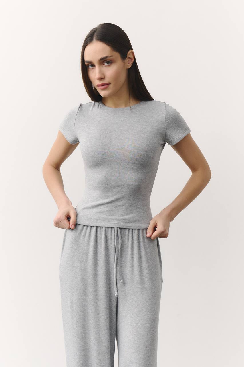 Костюм з мʼякої віскози меланж