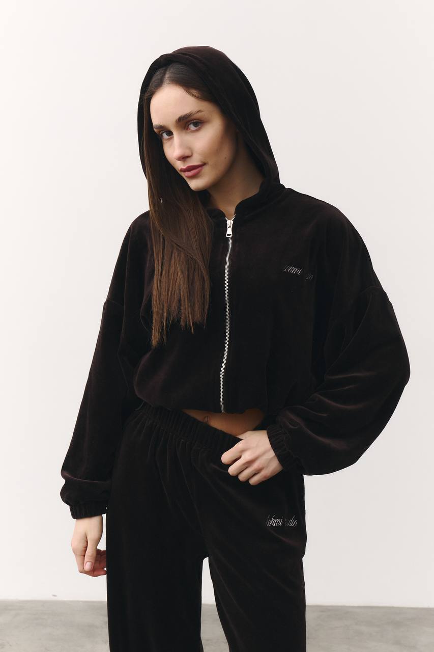 Костюм велюровий шоколад