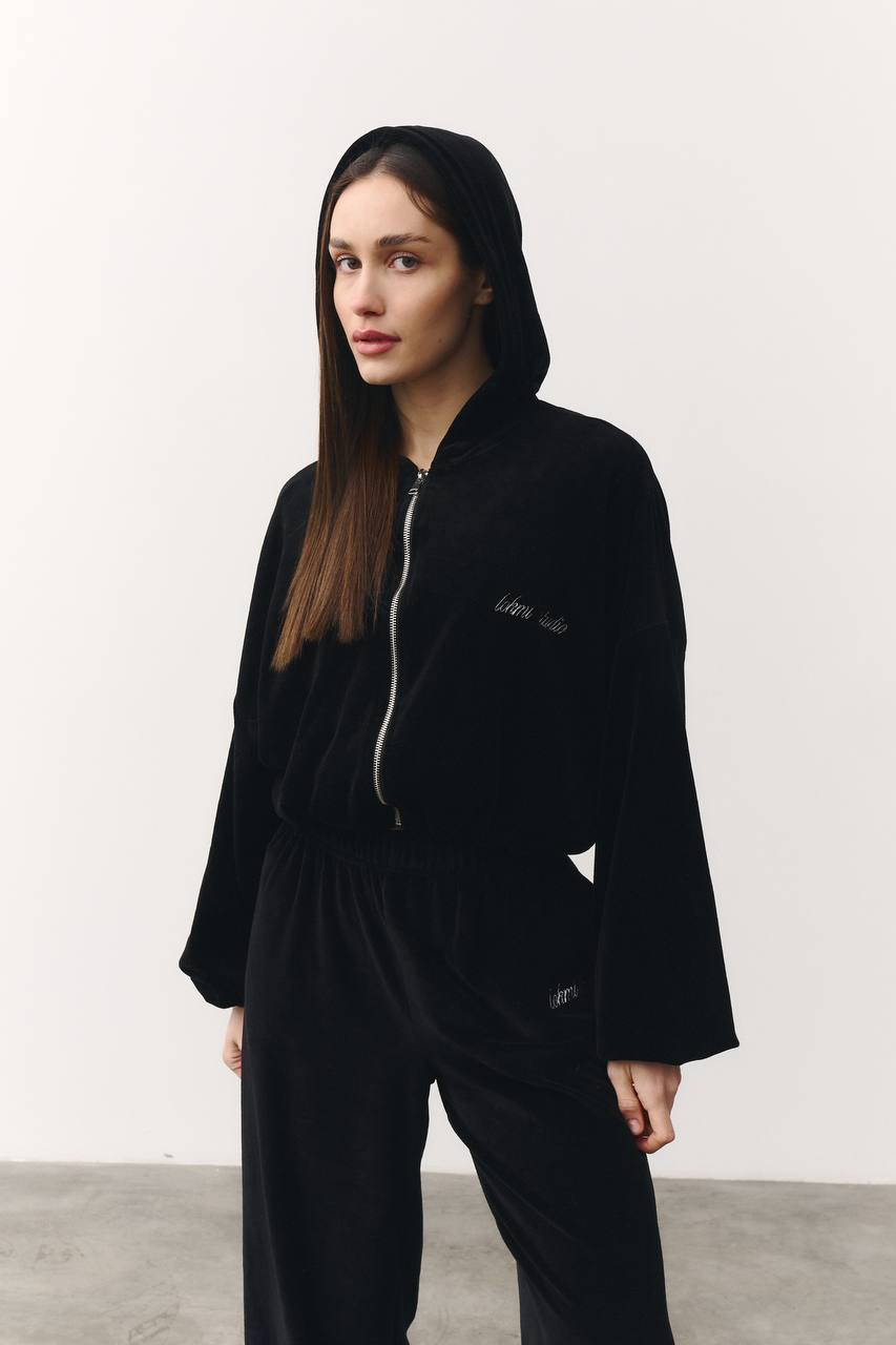 Костюм велюровий чорний