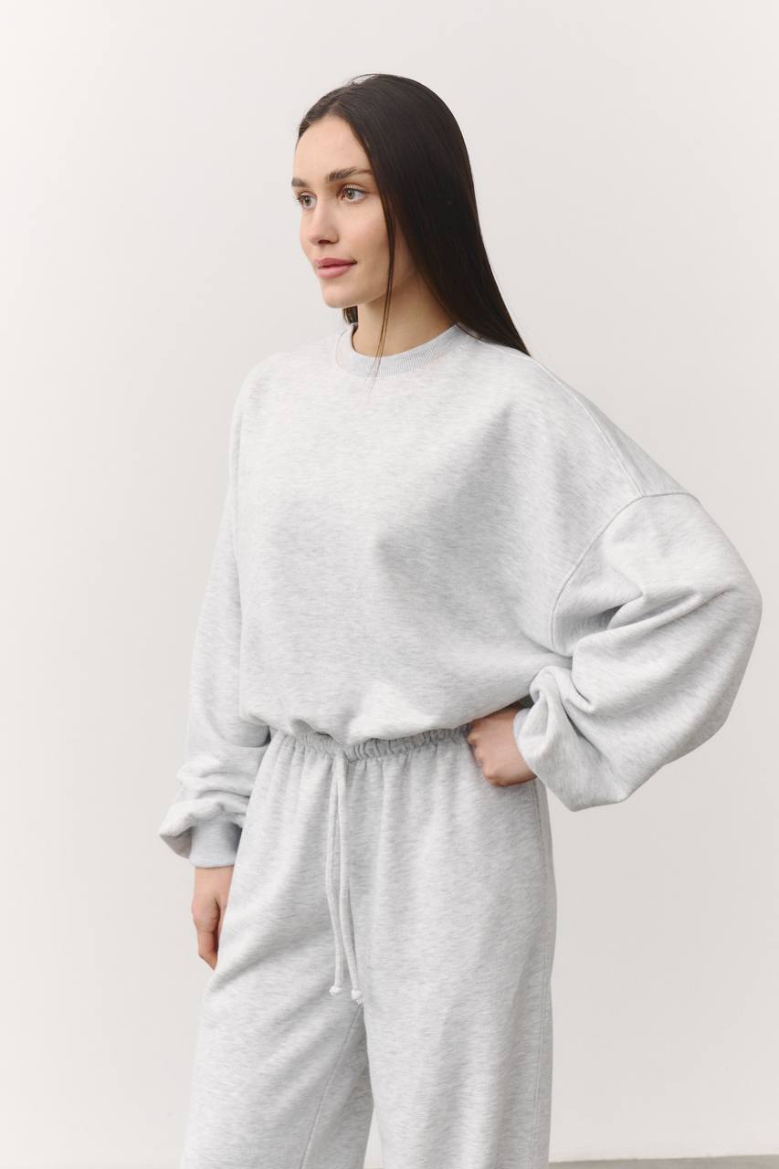 Костюм зі світшотом меланж