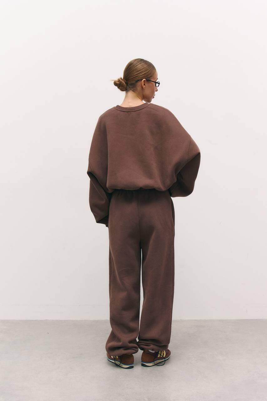 Світшот з утепленням шоколад