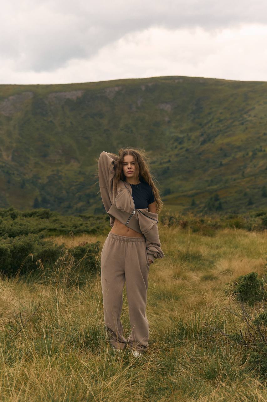 Штани палаццо мокко