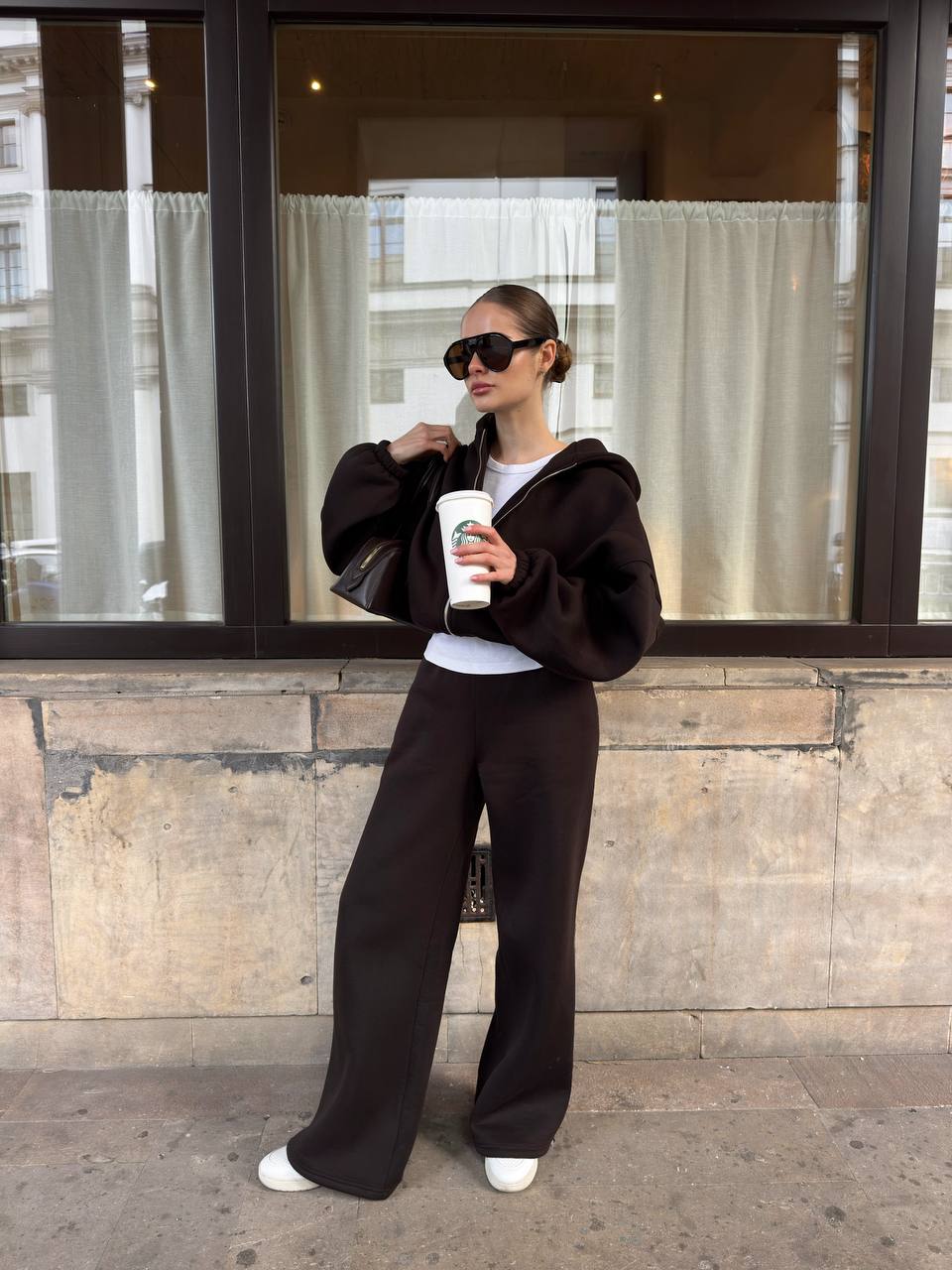 Костюм з утепленням на затяжках гіркий шоколад