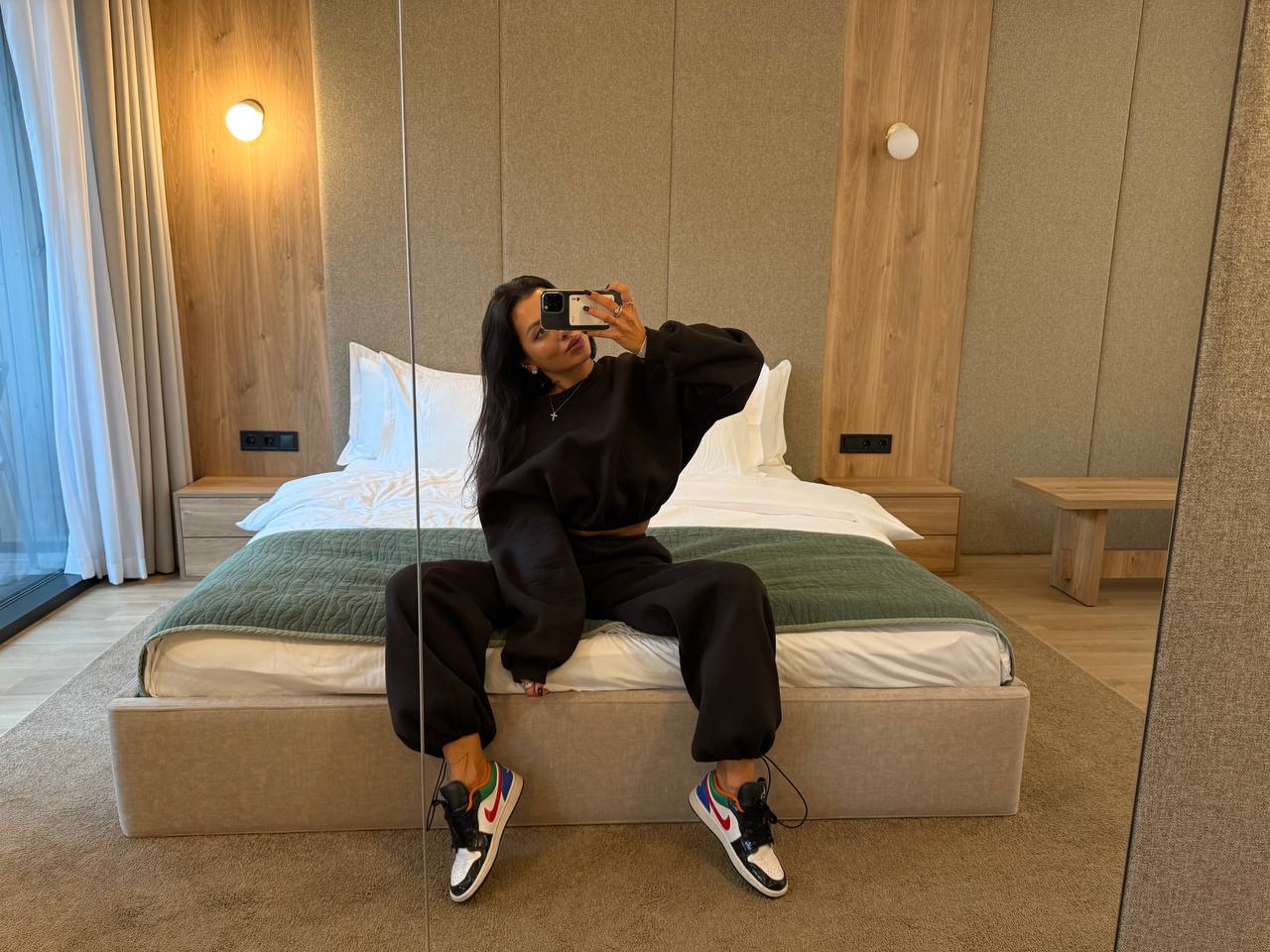 Костюм з утепленням із світшотом гіркий шоколад