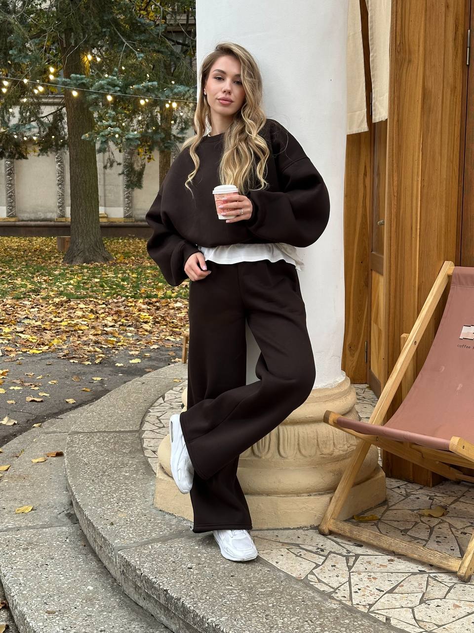 Світшот з утепленням гіркий шоколад